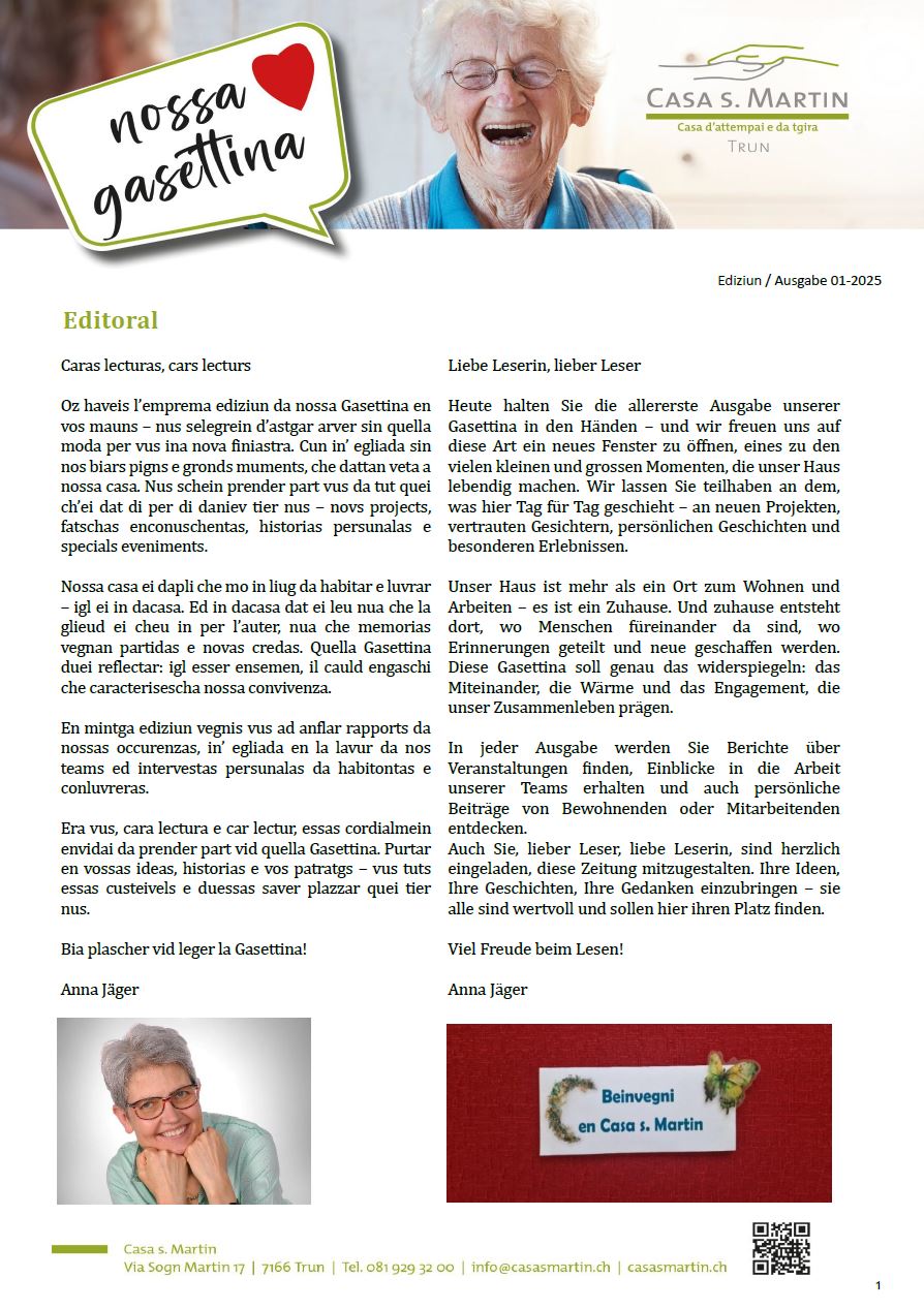 Gasettina Ausgabe 01/2025